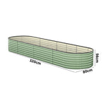 High-quality Garden Bed Planter Box Raised Container Galvanised Green