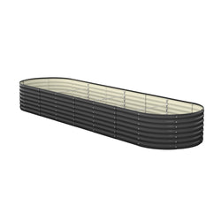 Garden Bed 320X80X56cm Galvanised Steel 4pcs