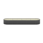 Set of 2 Galvanised Steel Garden Beds – 320x80x56cm