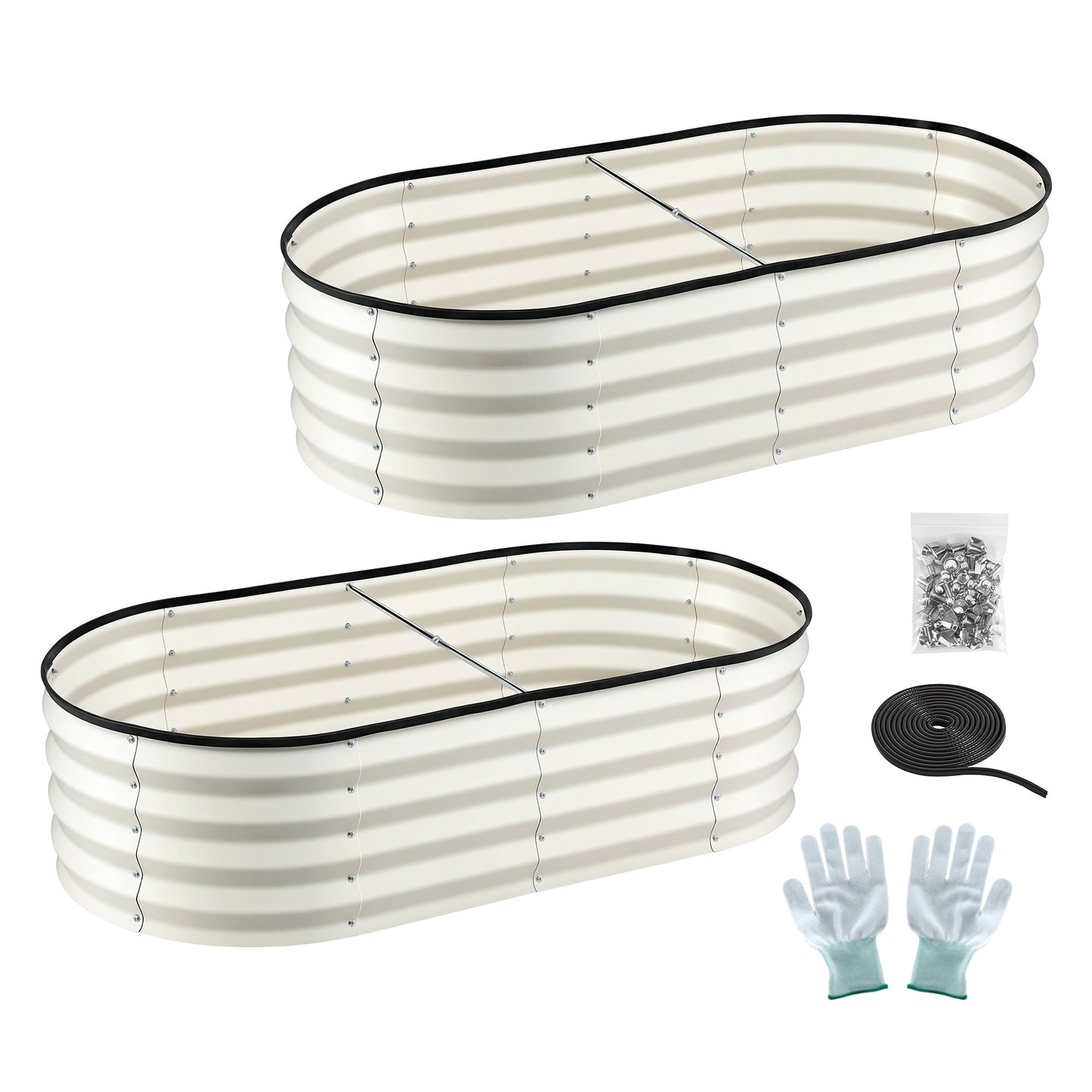 Raised Garden Bed 2 Pack Galvanised Planter Box | HomeAndLiving