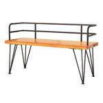 Outdoor Garden Bench - Wooden Steel