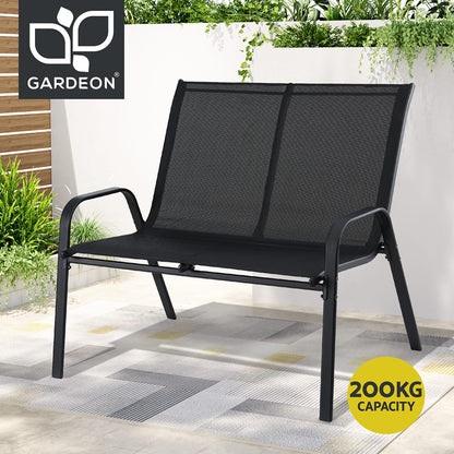 Outdoor Bench Steel Frame 101x68x88cm