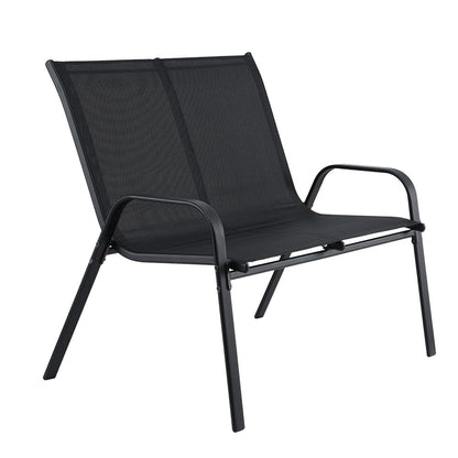 Outdoor Bench Steel Frame 101x68x88cm