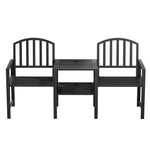 Outdoor Garden Loveseat - Black