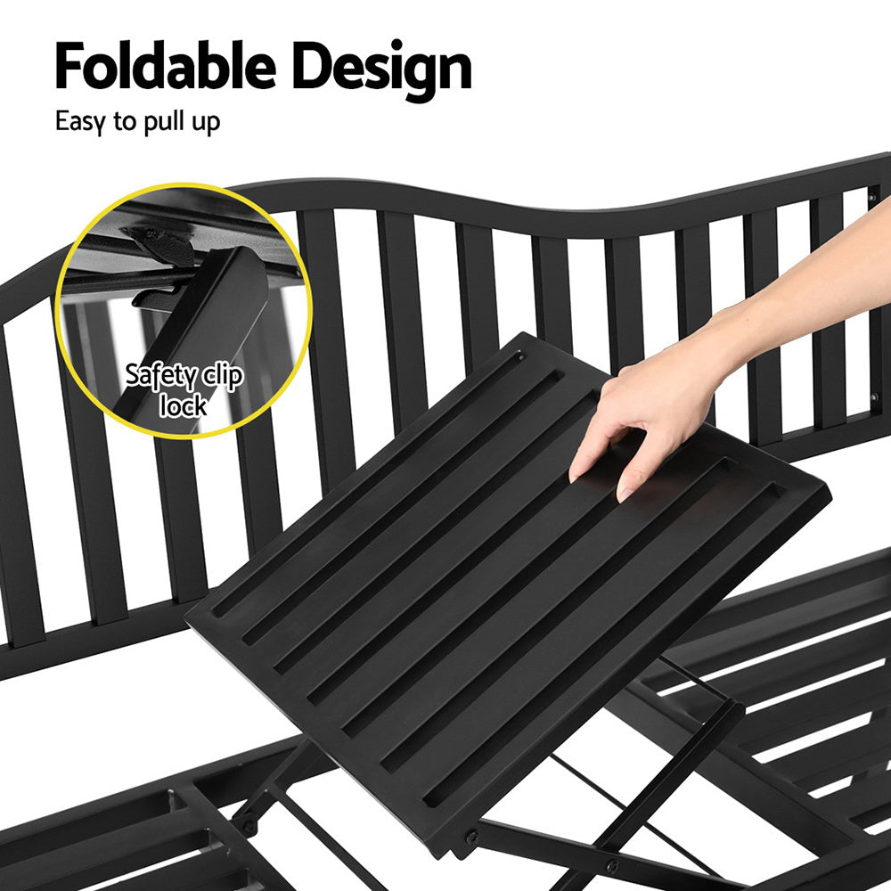 Versatile Foldable Loveseat Garden Bench