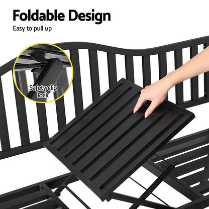 Versatile Foldable Loveseat Garden Bench