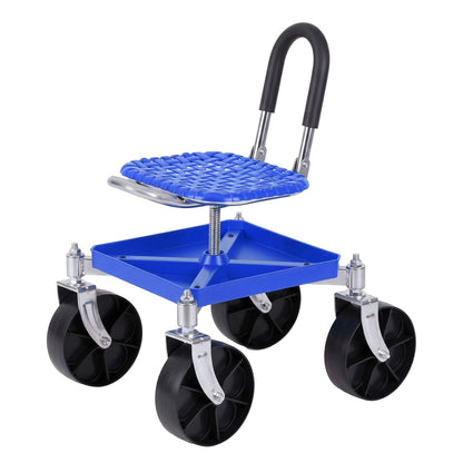 Rolling Garden Stool 360 Swivel Adjustable | HomeAndLiving - 2