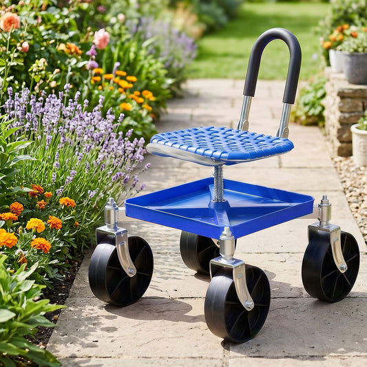 Rolling Garden Stool 360 Swivel Adjustable | HomeAndLiving