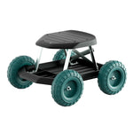 Garden Cart Rolling Stool With Wheels Gardening Helper Seat Farm Yard