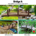 Garden Decor Outdoor Ornament Wooden Bridge 160Cm