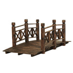 Garden Decor Outdoor Ornament Wooden Bridge 150Cm