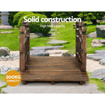 Garden Decor Outdoor Ornament Wooden Bridge 150Cm