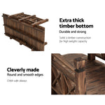 Garden Decor Outdoor Ornament Wooden Bridge 150Cm