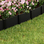 Garden Edging 15Cm X 10M Border Support Landscape Edge Black