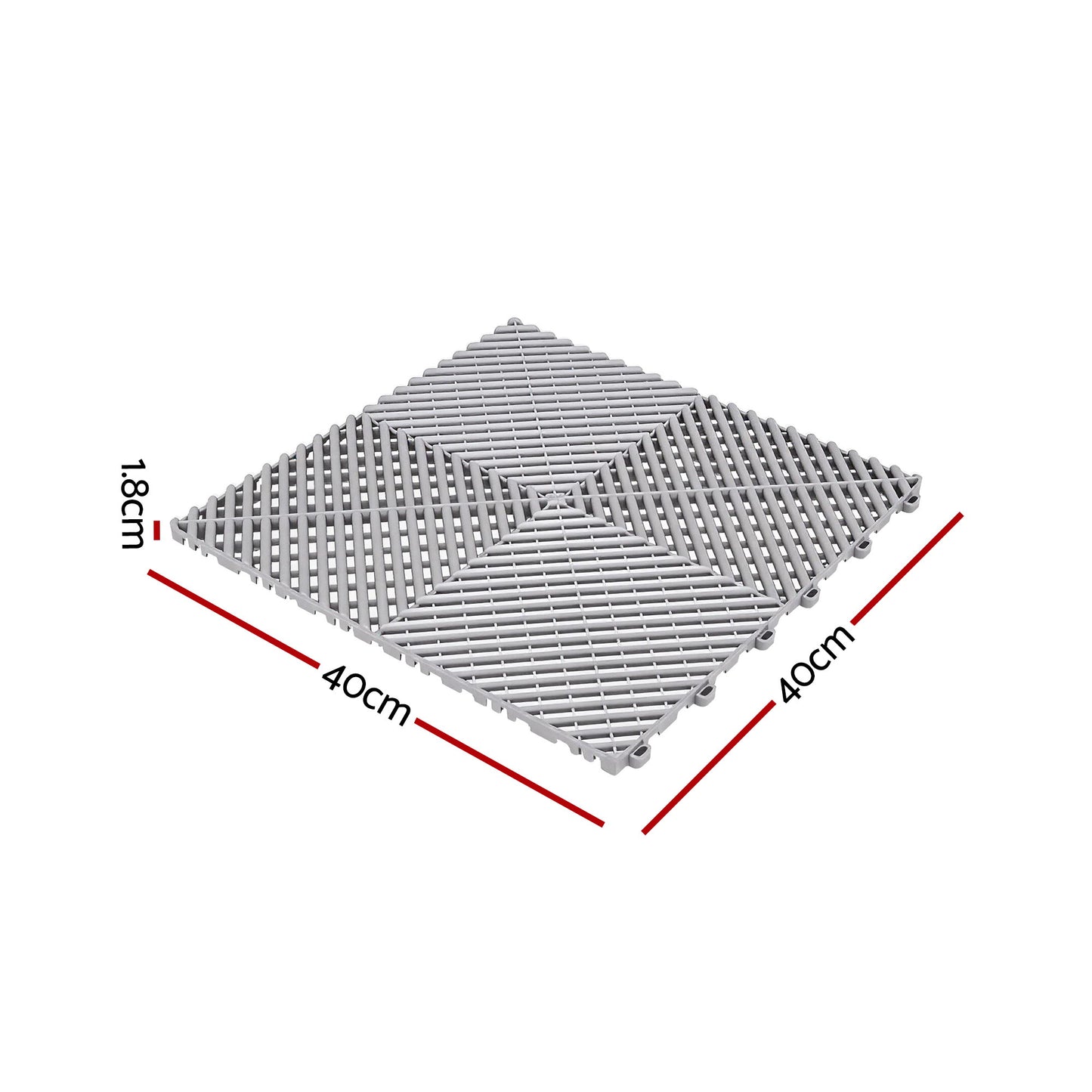 Interlocking Garage Floor Tiles 20pc Drainage | HomeAndLiving