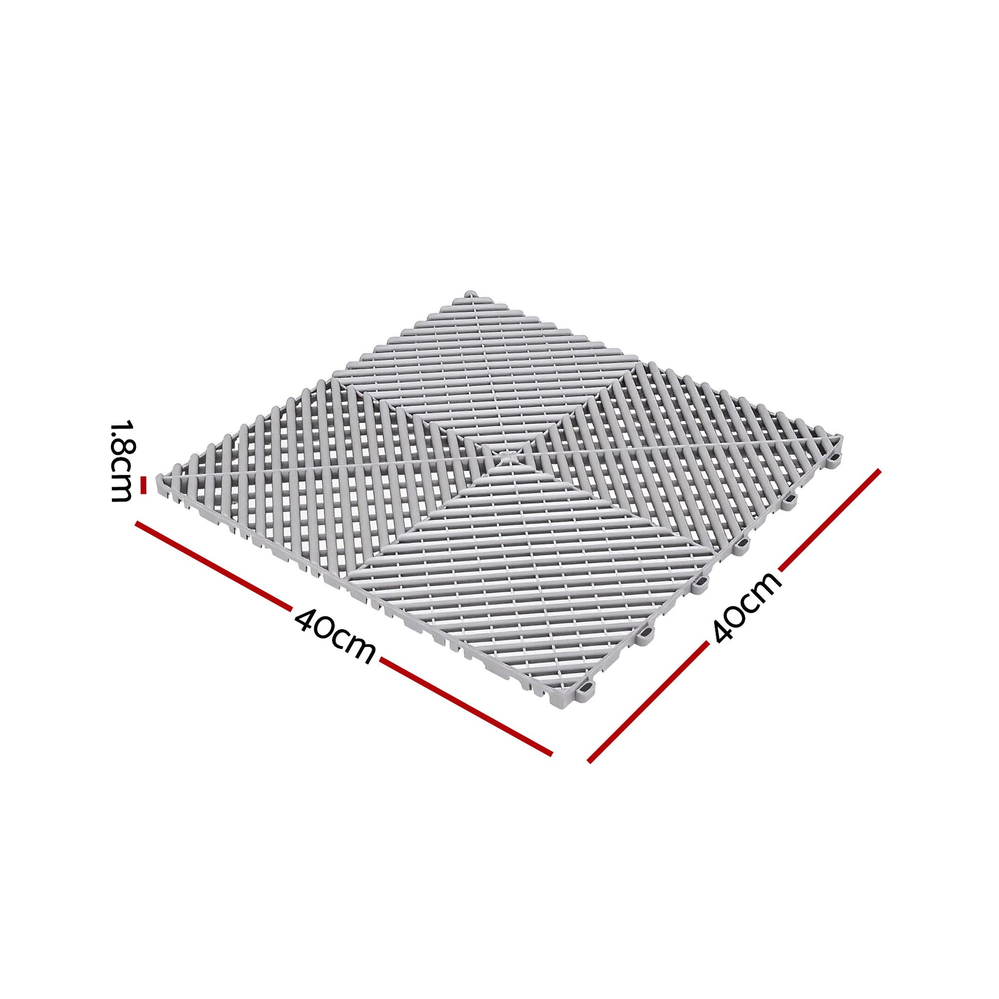 Interlocking Garage Floor Tiles 20pc Drainage | HomeAndLiving