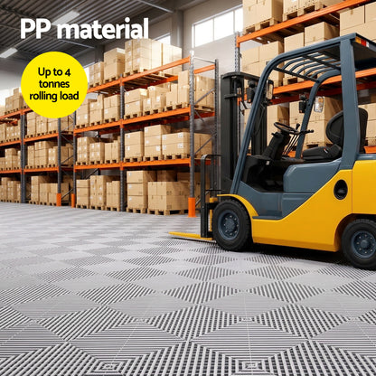 Interlocking Garage Floor Tiles 20pc Drainage | HomeAndLiving