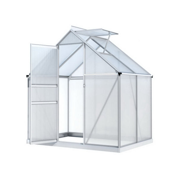  Greenhouse Aluminium Polycarbonate Premium Garden Storage Shed 1.3Mx1.9Mx2.0M
