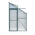 Greenhouse Aluminium Polycarbonate Green House Garden Shed1.9X1.27M