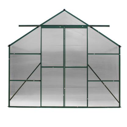 Greenhouse 5.1x2.44x2.1M Aluminium Polycarbonate Green House Garden Shed