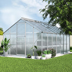 Greenhouse 4.2x2.5x1.95M Aluminium Polycarbonate Green House Garden Shed