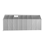 Greenhouse 4.7x2.5x2.26M Double Doors Aluminium Green House Garden Shed