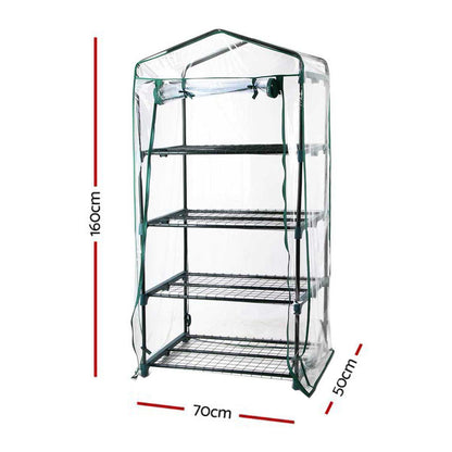 Greenhouse 4 Tiers Mini Green House Garden Bed Planter Box 1.6x0.7x0.5M