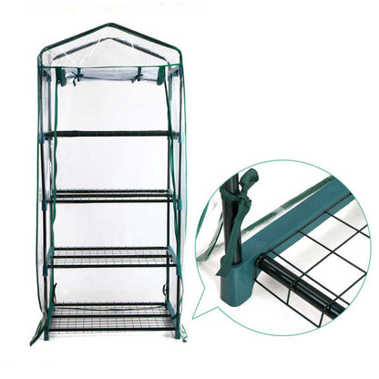 Greenhouse 4 Tiers Mini Green House Garden Bed Planter Box 1.6x0.7x0.5M