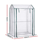 Mini Greenhouse PE Cover Green House Roll-Up Zippered Door 1.0x0.8x1.5M