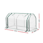 Compact Mini Greenhouse - Roll-Up Zipper Door 1.2M