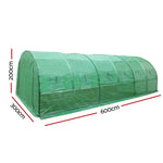 Greenhouse 6X3X2M Walk In Green House Tunnel Plant Garden Shed Dome