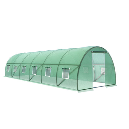 Greenhouse 9x3x2M Walk in Green House Tunnel Plant Garden Shed Dome