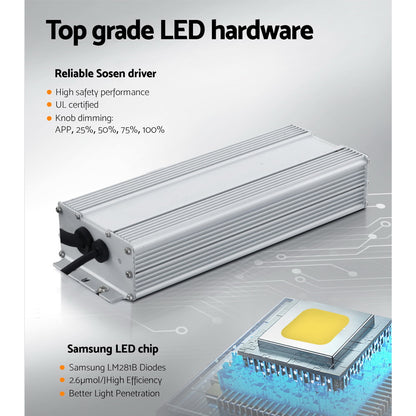 Led Grow Light Full Spectrum Indoor Veg Flower All Stage 3000W/2200W/1500W/1000W/4500W