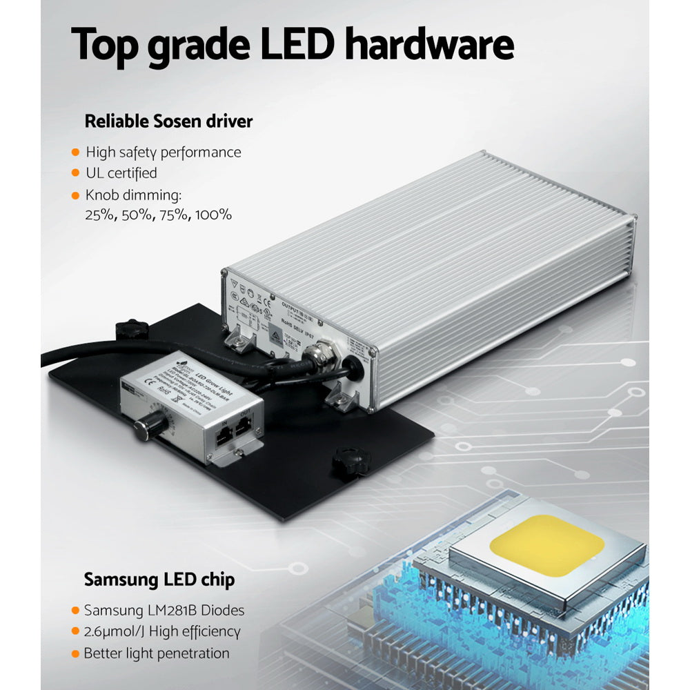 7200W Grow Light LED Full Spectrum Indoor Plant All Stage Growth