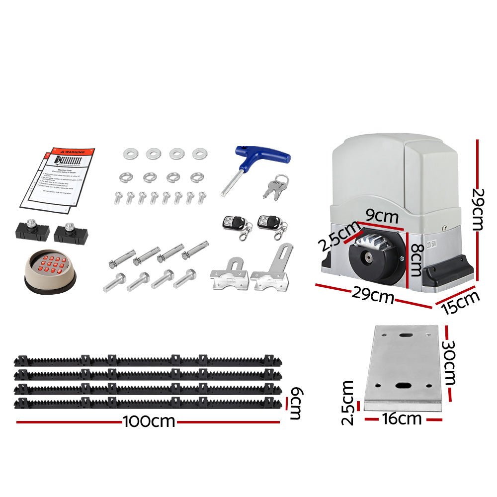 Sliding Gate Opener 1200Kg Keypad 4M