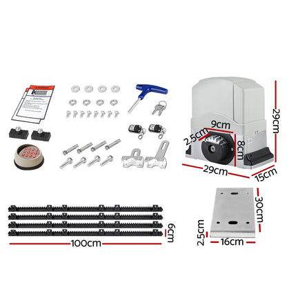 Sliding Gate Opener 1200Kg Keypad 4M