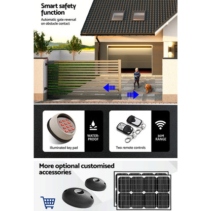 Sliding Gate Opener Kit Keypad 4M 1000Kg