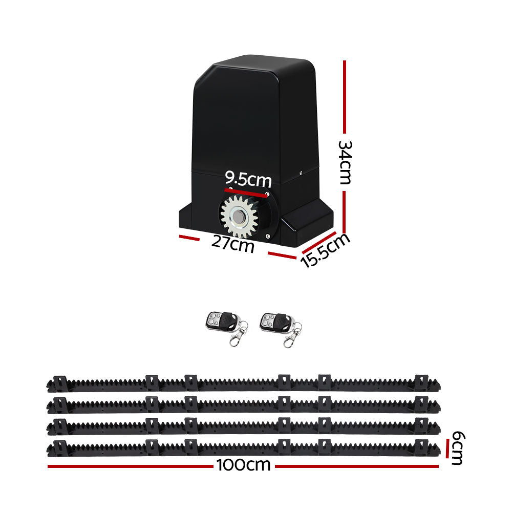 Automatic Sliding Gate Opener Kit 4M 1000Kg