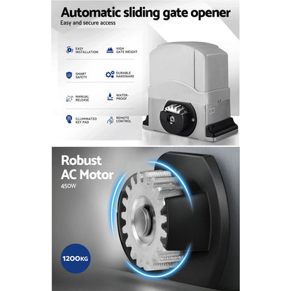 Sliding Gate Opener 1200Kg 4M
