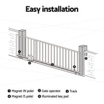 Electric Sliding Gate Opener 800KG Keypad 4M