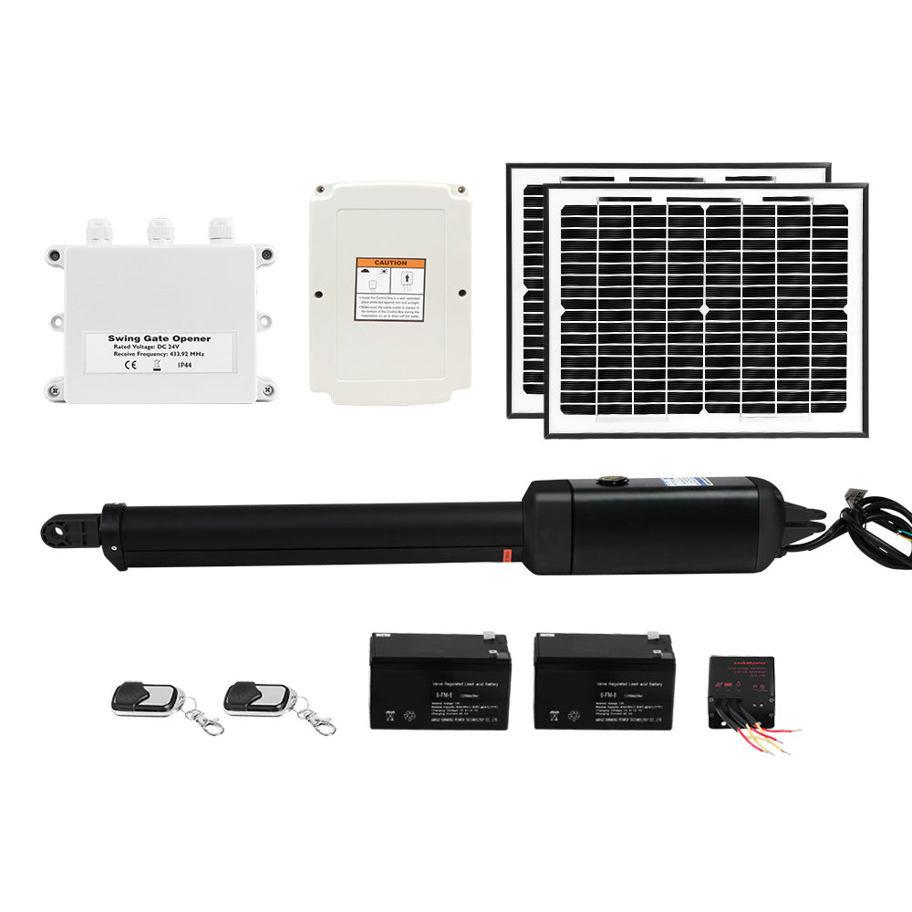 Single Swing Gate Opener 600Kg 20W Solar Panel