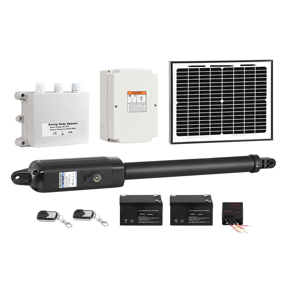 Single Swing Gate Opener 600Kg 10W Solar Panel