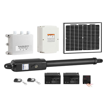 Single Swing Gate Opener 600Kg 10W Solar Panel