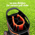 14-Divider Golf Bag - Rain Cover & Stand