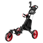 Golf Buggy Foldable Trolley Golf Cart Swivel Wheel Umbrella Bottle Stand