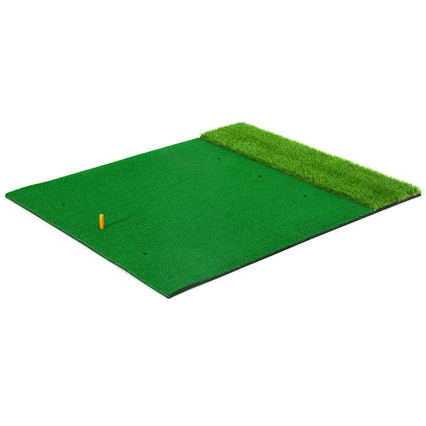  Golf Hitting Mat Portable Driving Range Practice Training Aid 2 in 1