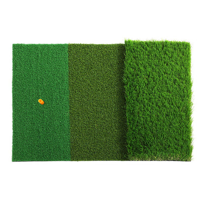 Golf Hitting Mat Portable Driving Range Practice Training Aid 3 in 1