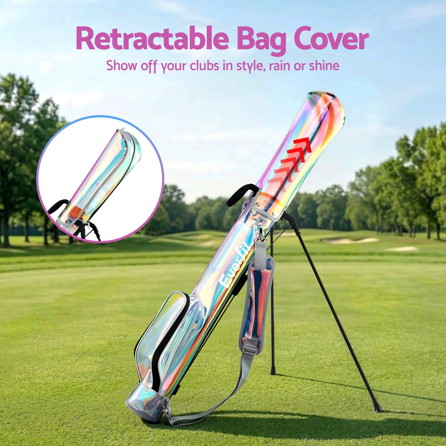 Holographic Golf Stand Bag Lightweight Sunday Pitch Putt | HomeAndLiving