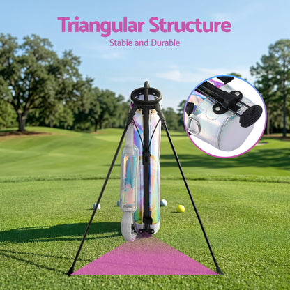 Holographic Golf Stand Bag Lightweight Sunday Pitch Putt | HomeAndLiving