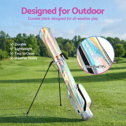 Holographic Golf Stand Bag Lightweight Sunday Pitch Putt | HomeAndLiving